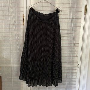 Polka dot midi skirt